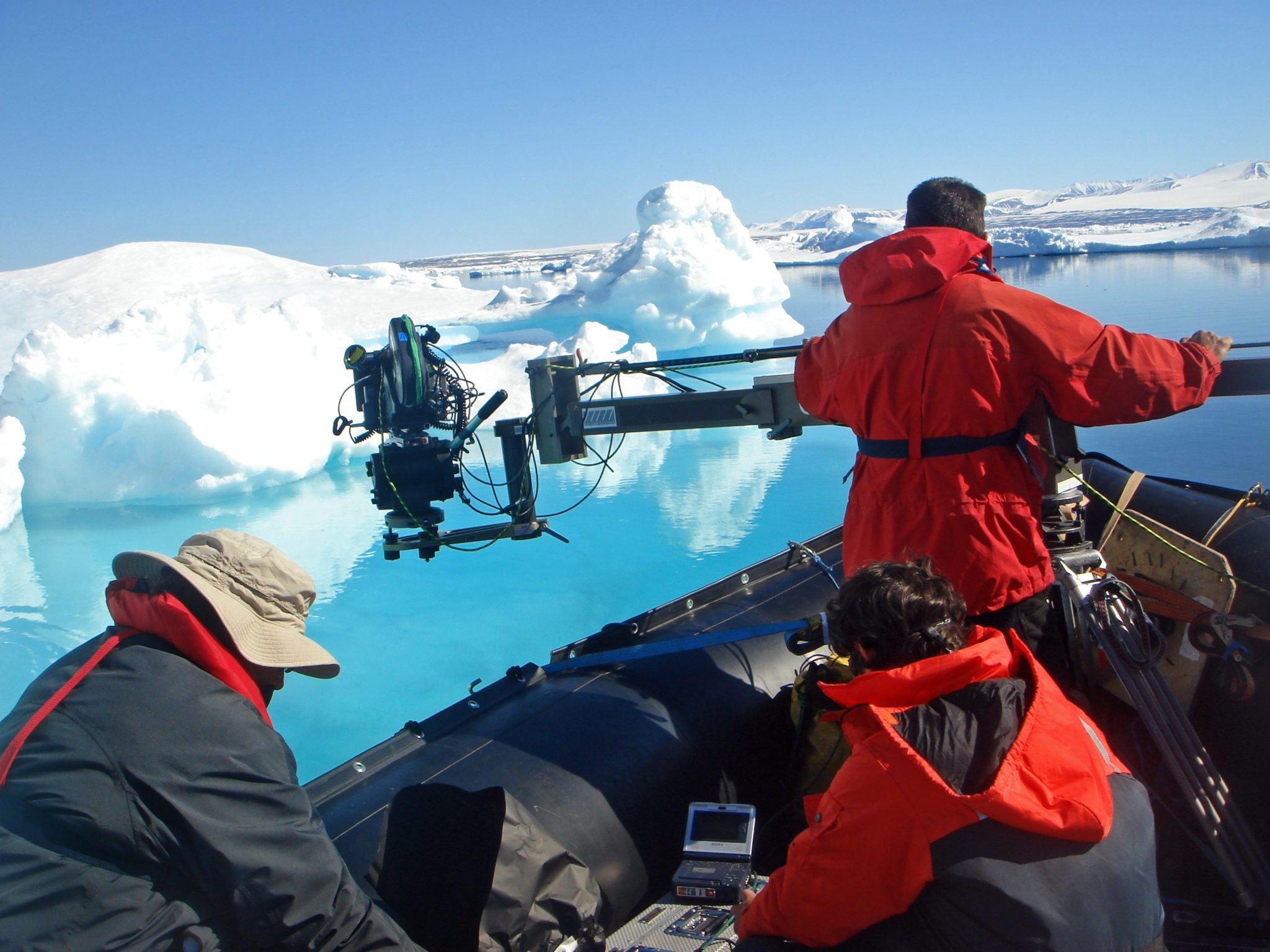 Filming in the Arctic