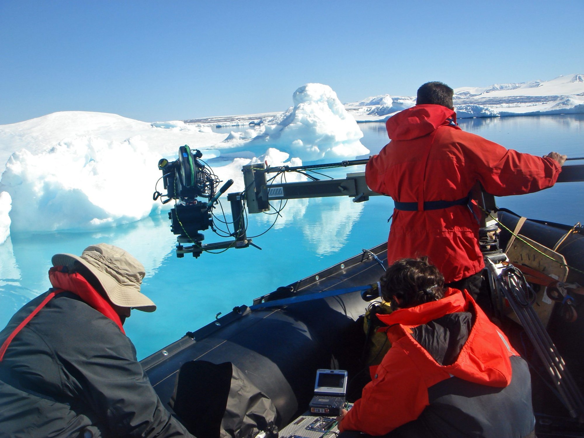 Filming in the Arctic
